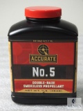 1lb of Accurate No. 5 Double-Base Smokeless Propellant Powder (NO SHIPPING)