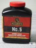 1lb of Accurate No. 5 Double-Base Smokeless Propellant Powder (NO SHIPPING)