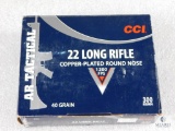 300 Rounds CCI AR Tactical .22LR 40 Grain Copper Plated Round Nose Ammo