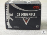 375 Rounds CCI AR Tactical .22 LR 40 Grain Copper Plated Round Nose Ammo