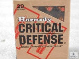 20 Rounds Hornady Critical Defense .45 ACP Ammo. 185 Grain FTX