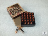 25 Rounds Hornady Critical Defense 9mm Ammo. 115 Grain FTX