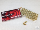 50 Rounds Federal American Eagle 9mm Ammo. 124 Grain FMJ