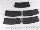 5 New 30 Round AR 15 5.56 Rifle Magazines