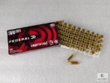 50 Rounds Federal American Eagle 9mm Ammo. 124 grain FMJ