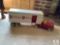 Vintage Pressed Steel Tonka Truck and Western Auto Trailer