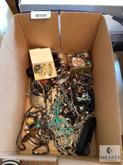 Box Lot of Assorted Costume Jewelry