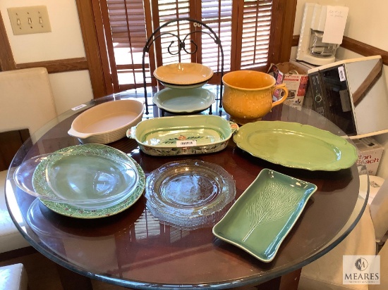 Large Lot of Decorative Glassware and Cookware