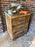 Three-drawer Storage Chest and Contents