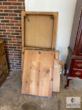 Wooden Table Top and Mixed Wood Lot