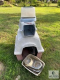 Dog House, Pet Taxi, Feed Bowls and More