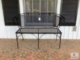 Wrought Iron Settee