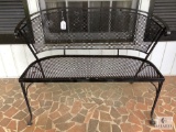 Wrought Iron Settee