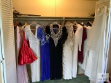 Large Lot of Formal and Prom Dresses