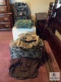 Large Lot of Luggage Including a Matching Set