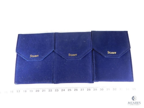 Lot Of Three Stauer Jewelry Cases.