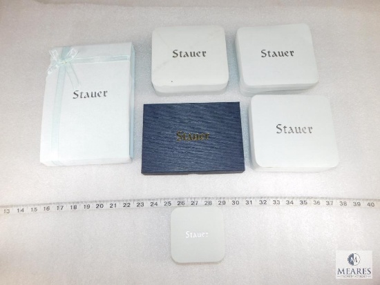Lot Of Six Stauer Jewelry Cases.