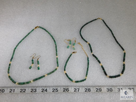 Lot Of Stone Bead Jewelry.