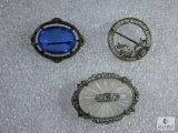 Lot Of Three Vintage Pins.