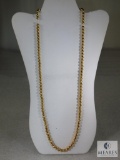 14K Yellow Gold Add-A-Bead Necklace.