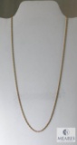 14K Yellow Gold Rope Necklace.