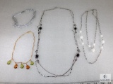 Lot of Four Sarah Coventry Vintage Necklaces.