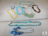 Lot of Fashion Jewelry with Necklaces and Earrings.
