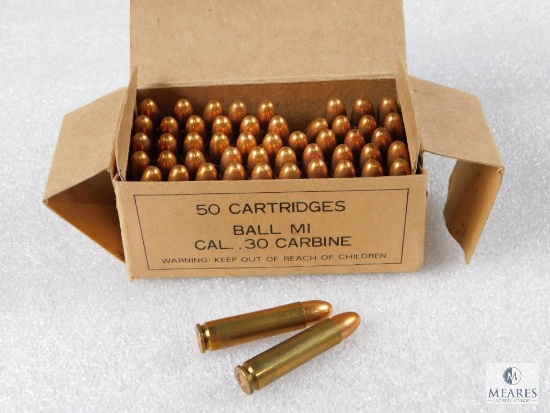 50 Rounds Commercial .30 Cal Carbine Ammo