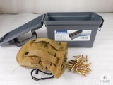 Bunker Hill Security Plastic Ammunition Storage Case w/ Approximately 50 Rounds 5.7x28 Ammo