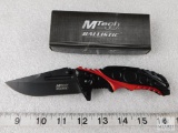 New MTech Ballistics Tactical Folder Knife w/ Belt Clip