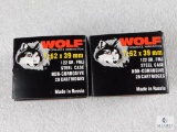 40 Rounds Wolf 7.62x39 122 Grain FMJ Non-Corrosive Ammo