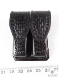 New Leather Double Stack Dual Magazine Holster