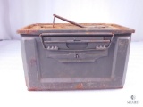 Vintage Metal Ammo Can (does show some rust)