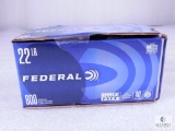 800 Rounds Federal .22 long Rifle Ammo.