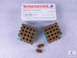 50 Rounds Winchester 9mm Makarov Ammo. 95 Grain FMJ