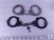 Lot of Two Sets of Handcuffs (one key)