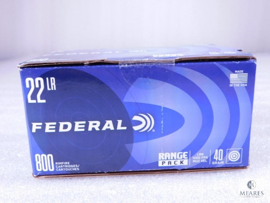 800 Round Range Pack Federal 22LR LRN 40 Grain Target