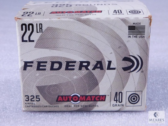 325 Rounds Federal 22LR AutoMatch 40 Grain Target