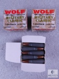 60 Rounds Wolf Military Classic 7.62x39 124 Grain FMJ Steel Case Ammo