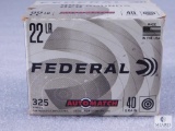 325 Rounds Federal 22LR AutoMatch 40 Grain Target