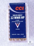50 Rounds CCI Maxi-Mag 22 WMR HP JHP 40 Grain Varmint - Small Game