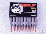 20 Rounds Wolf Performance Ammunition 5.45x39 60 Grain FMJ Steel Case Non-Corrosive Berdan Primed