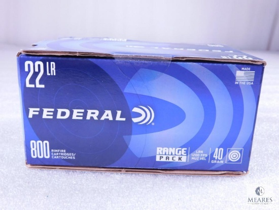 800 Rounds Federal Range Pack .22 Long Rifle Ammo. 40 Grain