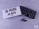 50 Rounds Red Army .45 ACP Ammo. 230 Grain FMJ