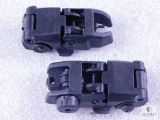 New Flip Up Front And Rear AR 15 Rifle Sights. Fully Adjustable