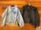 Mens Harley Davidson Leather Jacket Sz Large & Denim Coat Sz XL