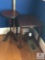 Lot of Two Wood Tables - Round Plant Stand and Side Table