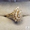 14KT Yellow Gold Pear Shaped Diamond Ring