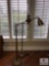 Lot of Two Vintage Brass Floor Lamps - Electric and Aladdin Brand Oil Type