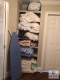 Linen Closet - Iron Board, Quilts, Knitted Blankets, Comforters